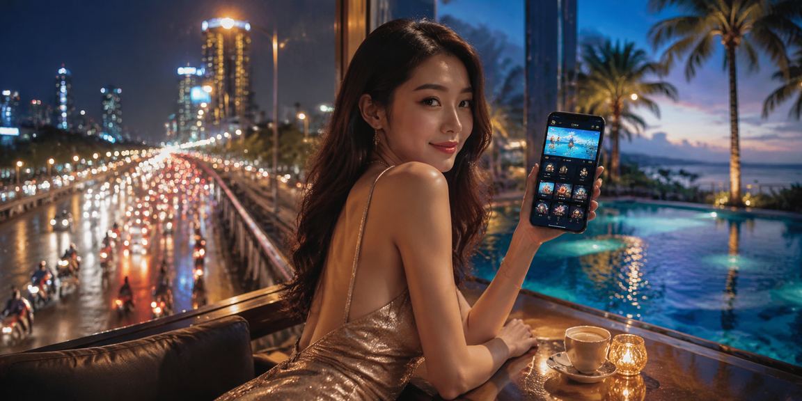 Người dùng Thành phố Hồ Chí Minh xem tài khoản VIP casino trên điện thoại tại quán cà phê